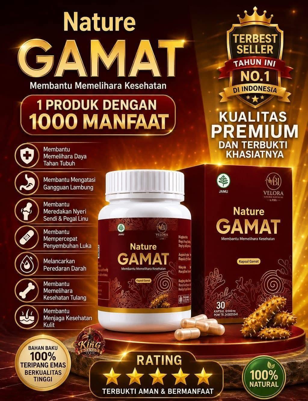 Nature Gamat [P.Hemat 2Botol Hanya 250K] (Pengiriman dari agen terdekat di kota anda)